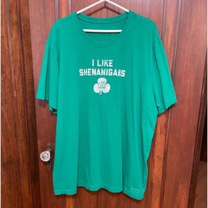 Men’s Life is Good 3XL Green Crusher T Shirt Washed Never Worn